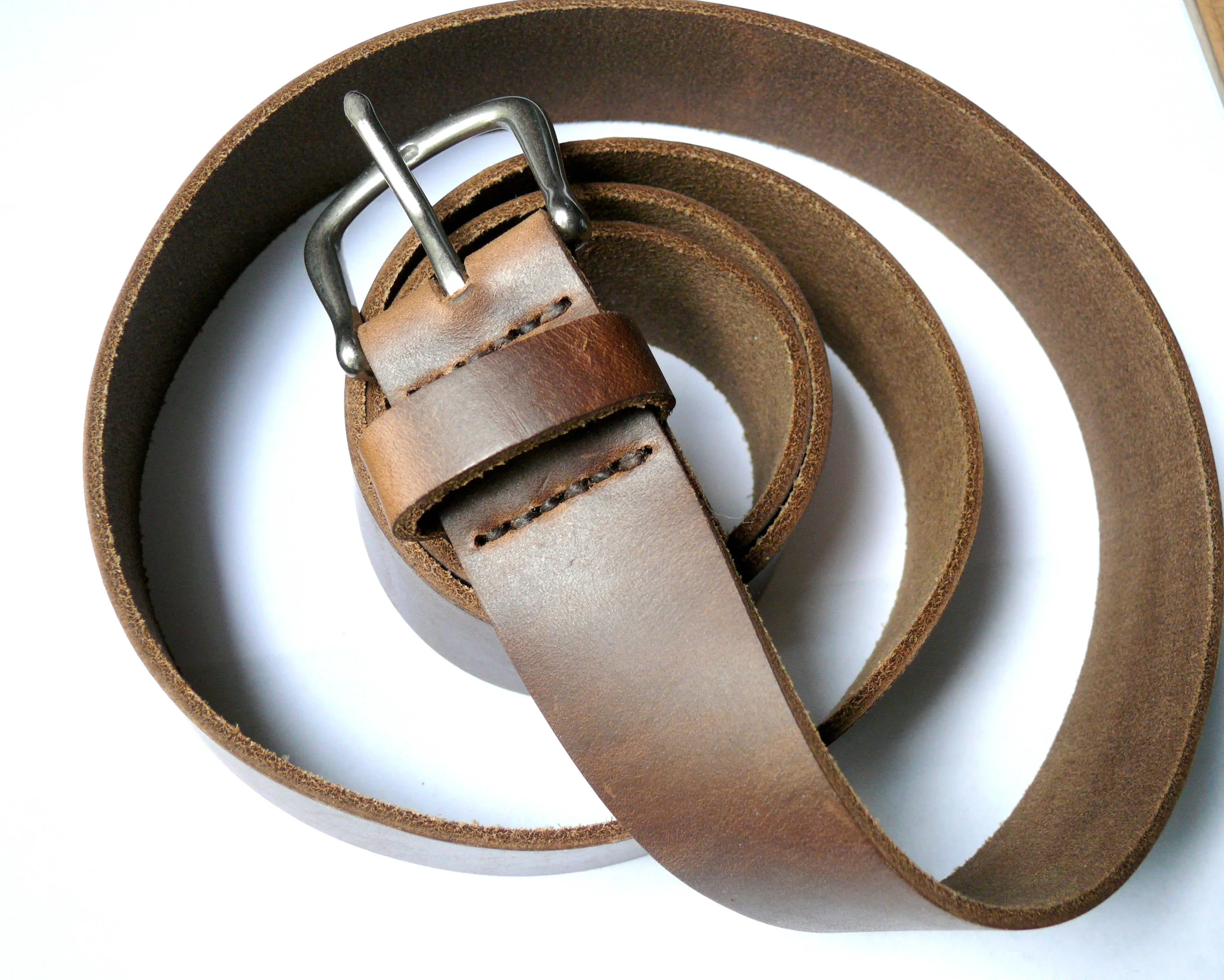 Brown Men's Leather Belt • Horween Chromexcel Leather • Anniversary Gift