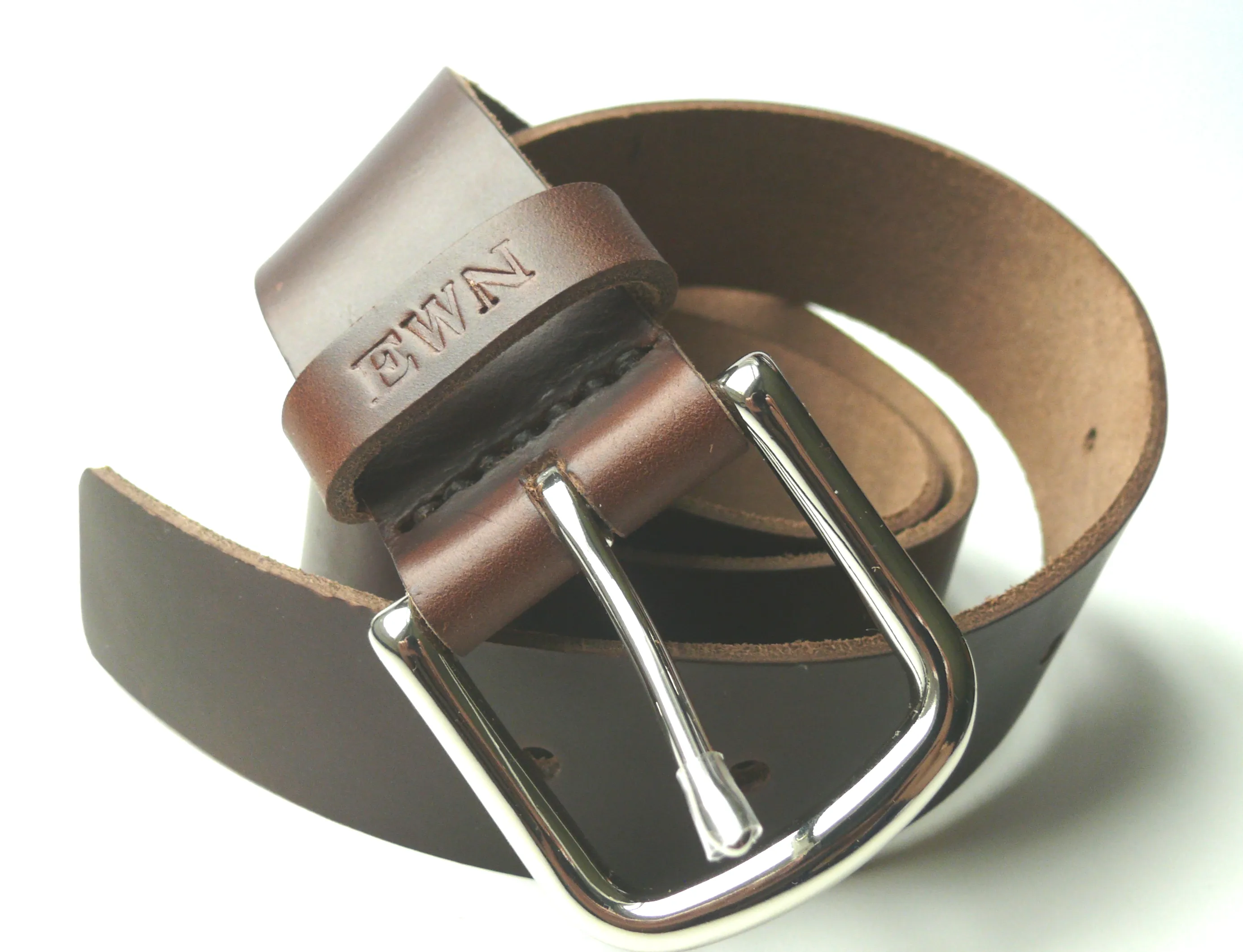 Brown Men's Leather Belt • Horween Chromexcel Leather • Anniversary Gift