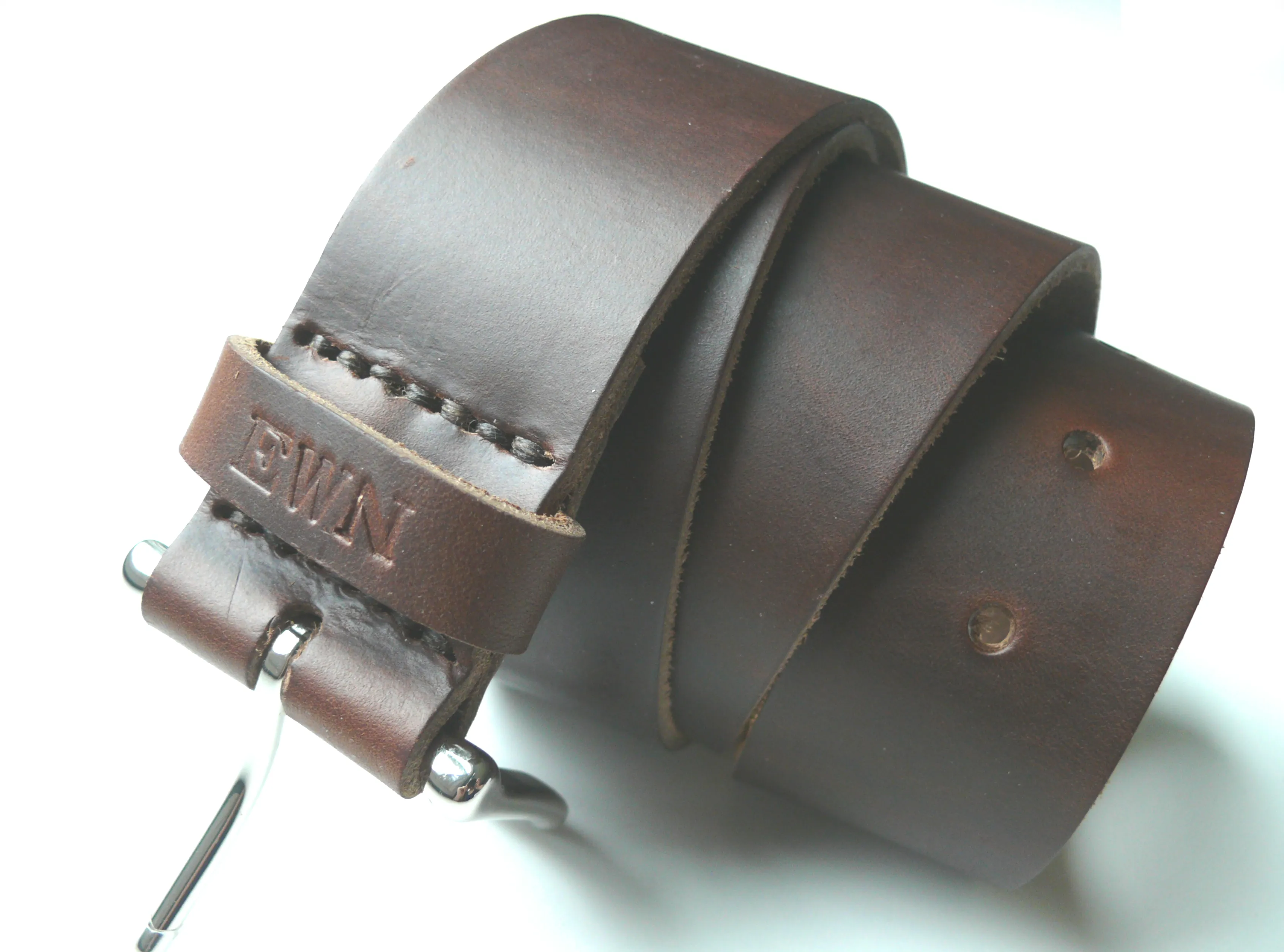 Brown Men's Leather Belt • Horween Chromexcel Leather • Anniversary Gift