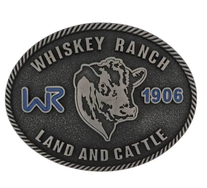Montana Silversmith Attitude Land & Cattle Whiskey Ranch Belt Buckle A1017WR