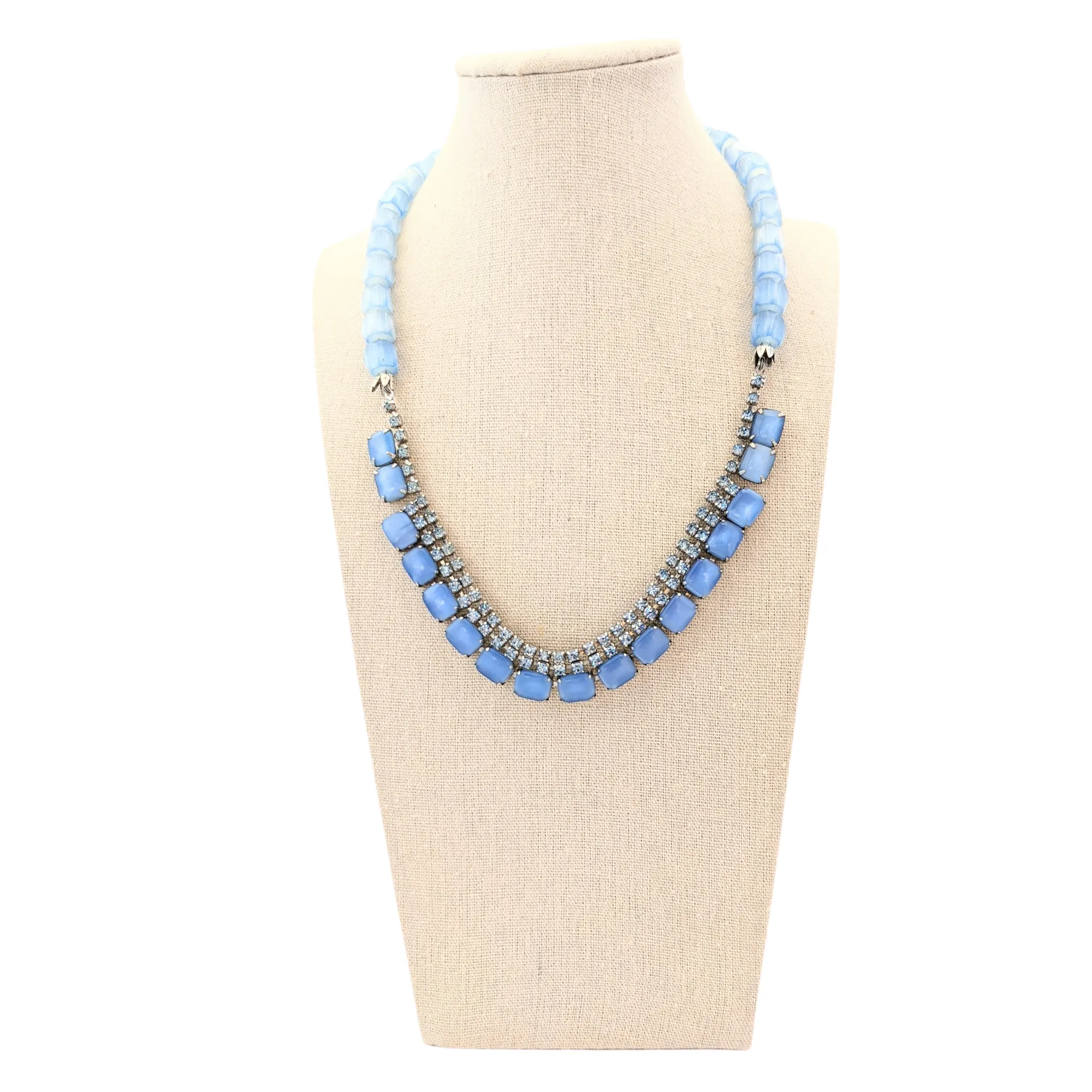 Singin' the Blues Vintage Rhinestone Necklace