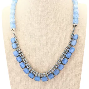 Singin' the Blues Vintage Rhinestone Necklace